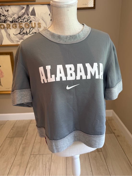 Nike Tops - Nike Reversible Grey Alabama Short Sleeve Sweatshirt Crewneck Tee